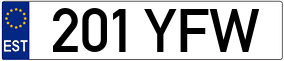Trailer License Plate